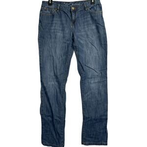 The Limited Boyfriend Jeans Women 6 Dark Blue Denim 100% Cotton Low Rise